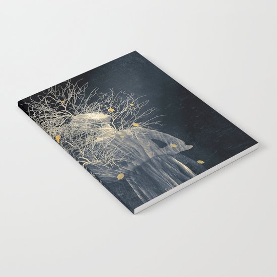 Dark portrait in autumn II Notebook