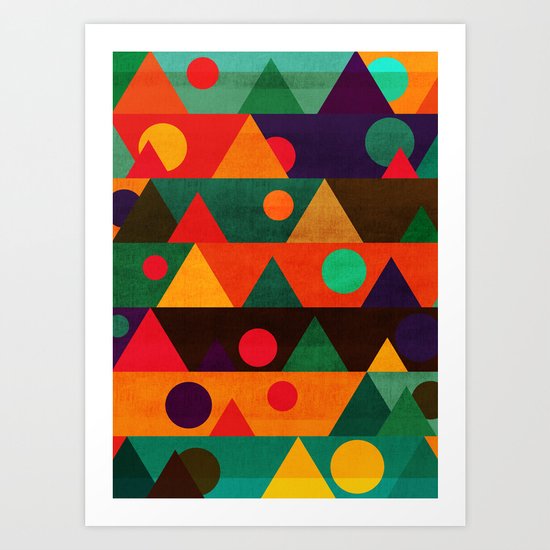 The moon phase Art Print