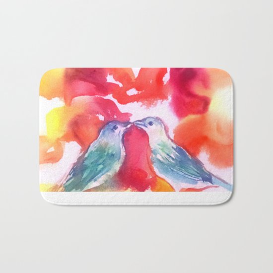 Lovebirds Bath Mat