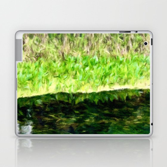 Palm Trees and Vibrant Green Springs Laptop & iPad Skin