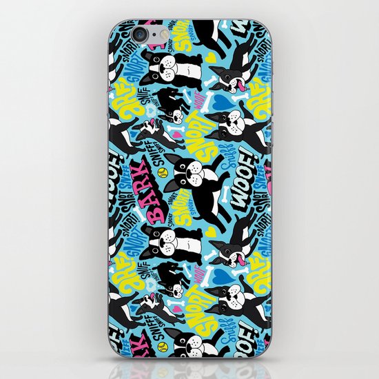 Boston Terrier Pattern iPhone & iPod Skin