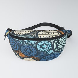 Beautiful colorful parallax background abstract cute pattern Fanny Pack