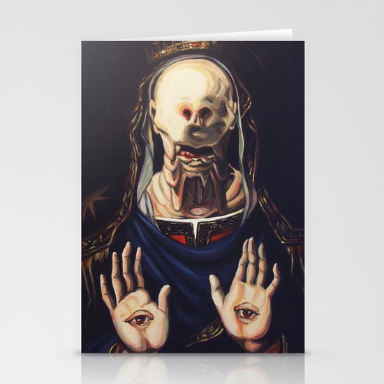 Pale Man With Crown Stationery Cards