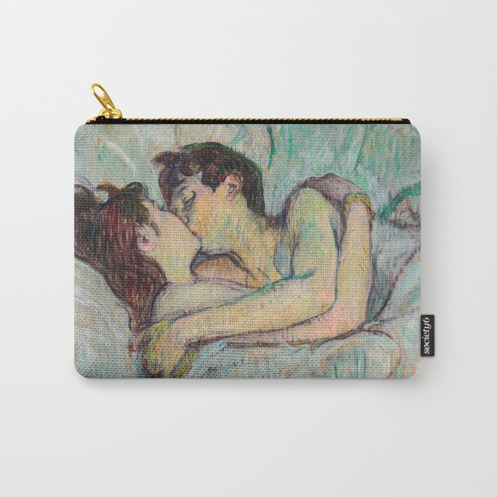 Toulouse-Lautrec - In Bed, The Kiss Carry-All Pouch