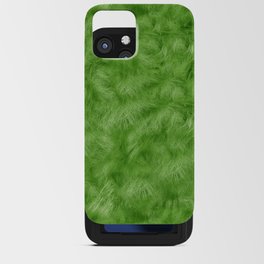 Green Faux Fur iPhone Card Case