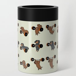 Olympic Lifting Dachshund Can Cooler