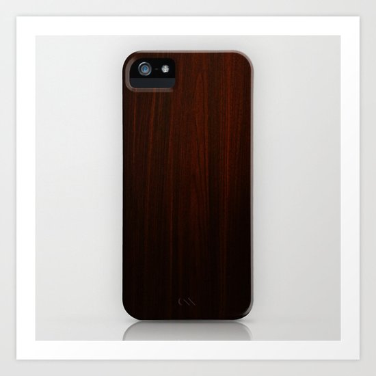 Wooden case Art Print