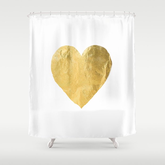 heart of gold Shower Curtain