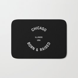 Chicago - IL, USA (Black Badge) Bath Mat
