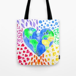 Earth heart Tote Bag