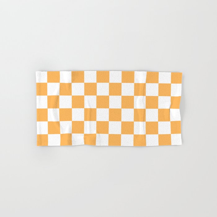 Honey aesthetic Checkerboard Pattern Hand & Bath Towel