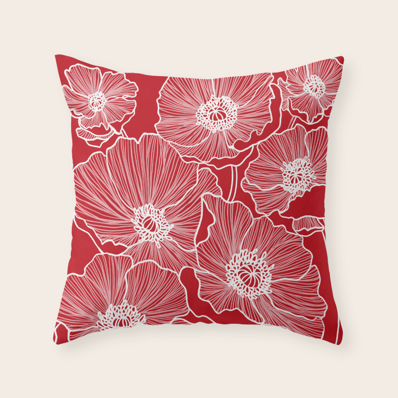 berry colored pillows