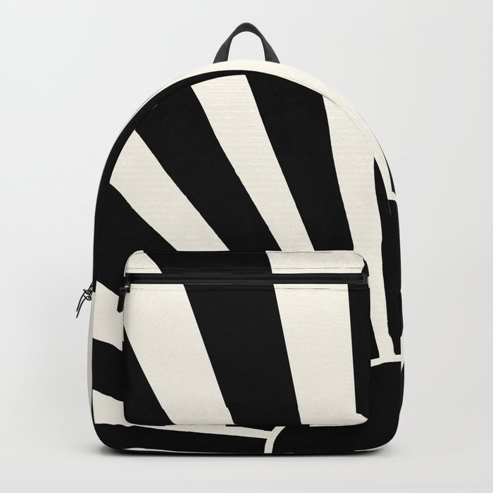 Black retro Sun design Backpack