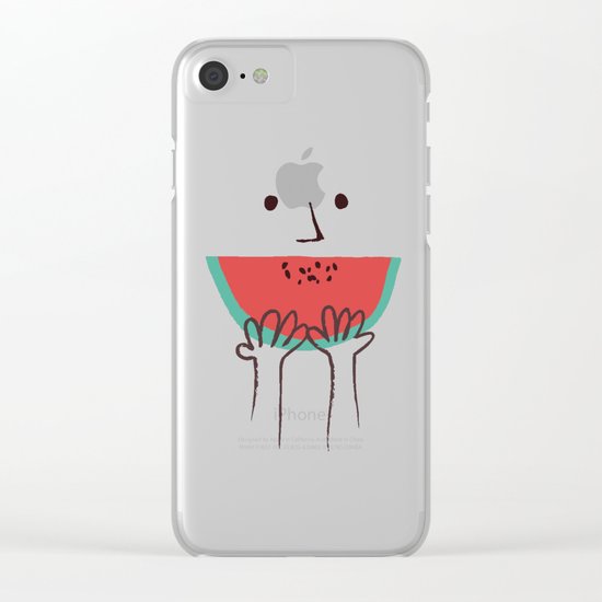 Summer smile Clear iPhone Case