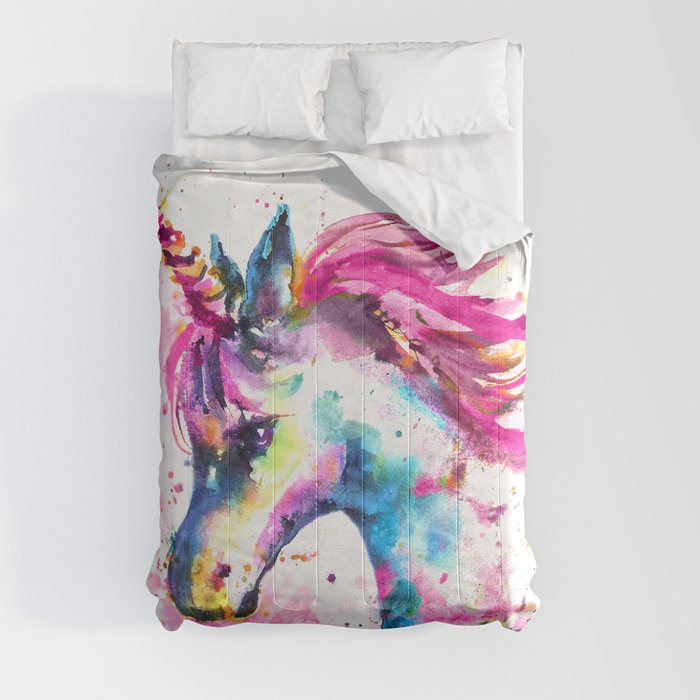 Pink Unicorn Comforter