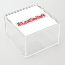 "#iLoveNewYork" Cute Design. Buy Now Acrylic Box