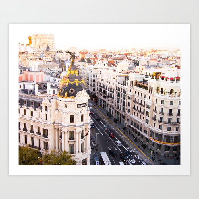 Madrid Gran Via Art Print