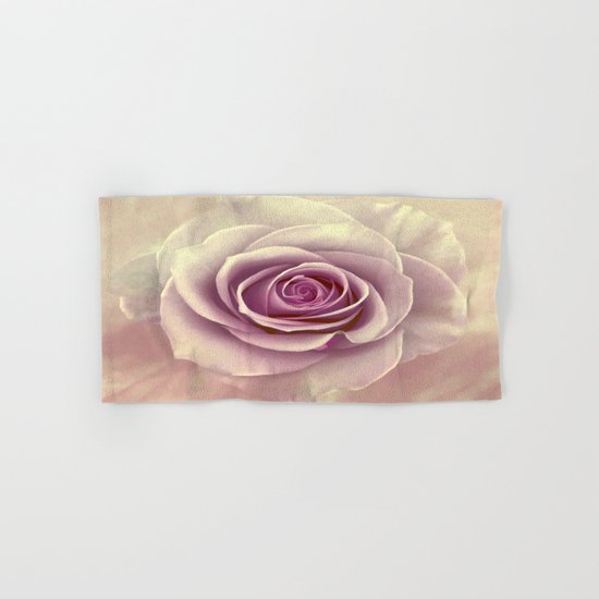 Tea Rose Painterly Abstract Hand & Bath Towel
