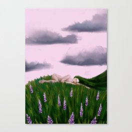 Lady Grass Canvas Print