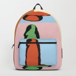 Equal Sex Ed: Series One  Backpack | Painting, Playhouse, Happy, Blair, Toy, Playroom, Memphis, Penis, Acrylic, Candy 