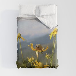 don't worry, bee happy. Duvet Cover
