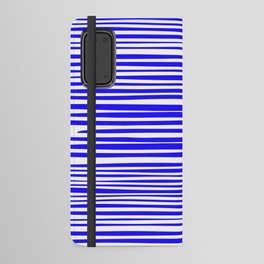 Natural Stripes Modern Minimalist Pattern in Electric Blue Android Wallet Case