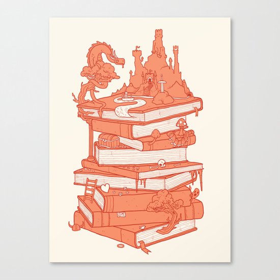 The magic of books Canvas Print