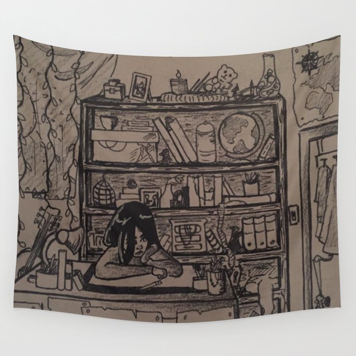 Busy Bedroom Wall Tapestry By Audreylexow