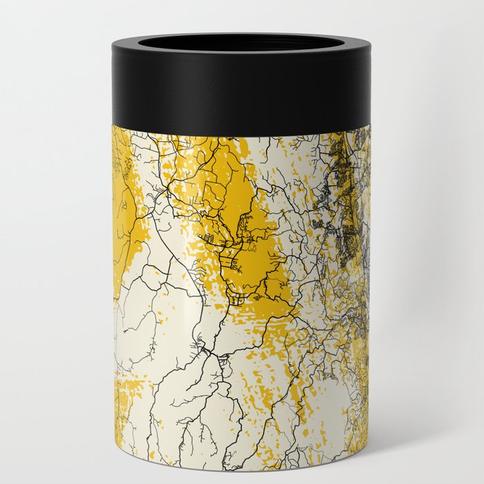 Gold Coast, Australia - Illustrated Map Poster. Aesthetic  Can Cooler