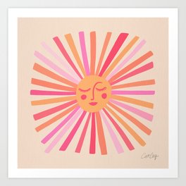 Sunshine – Pink Art Print