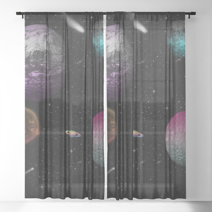 space xi Sheer Curtain