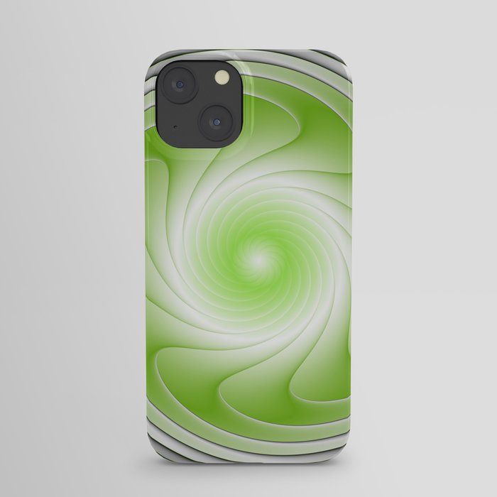 Energy, Graphic Design Green Gray iPhone Case