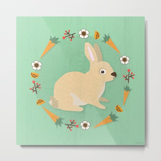 Jack rabbit Metal Print