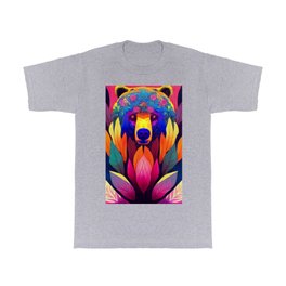 Colorful Bear Animal T Shirt