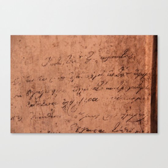 Manuscript Canvas Print