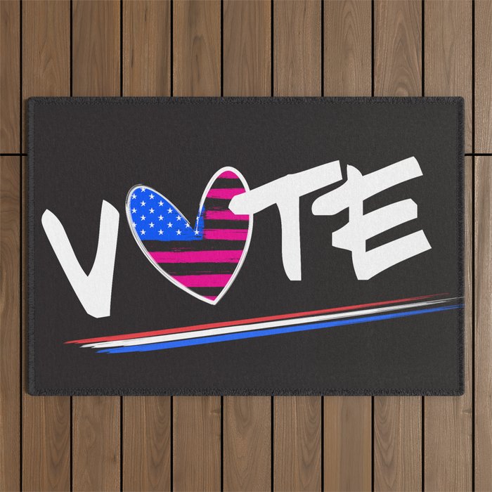 Vote, United States of America Outdoor Rug