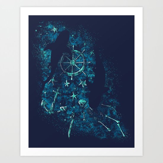 For all the Gold Under the Stars Art Print
