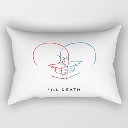’Til Death (Minimal) Rectangular Pillow
