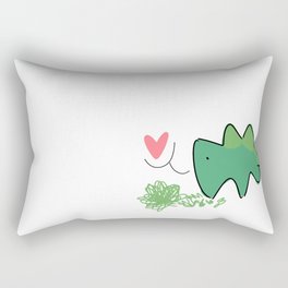 stegosaur-love Rectangular Pillow