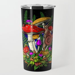 Forest Magic Mushrooms Travel Mug