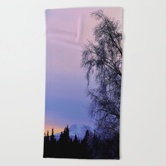 Chugach Mts Serenity Sunrise - I Beach Towel