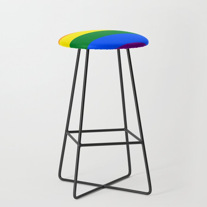 Pride Rainbow Colors Bar Stool