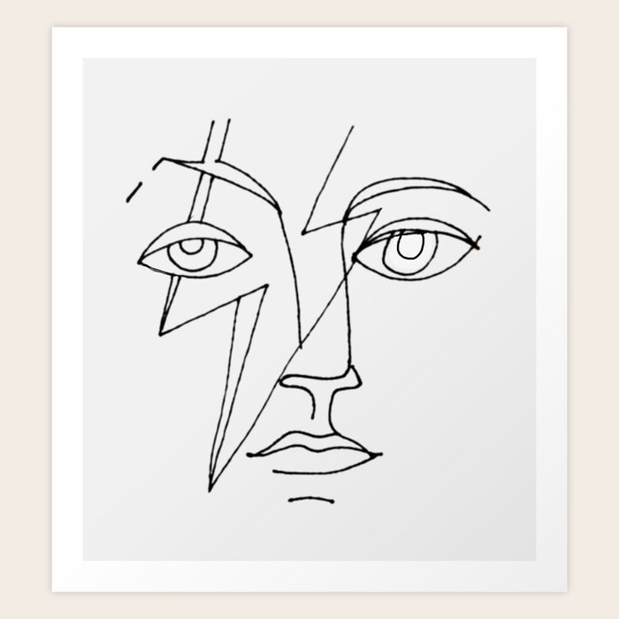 Bowie Picasso Kunstdrucke Von Fawnbaby Society6