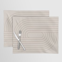 Oval Lines Abstract XXIX Placemat
