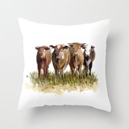 Cows Throw Pillow