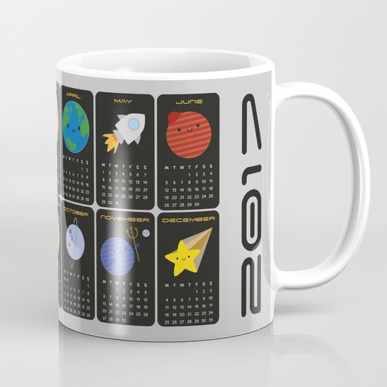 Say Hello to the Solar System 2017 Calendar Mug