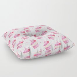 Bite Me Cupcake - Pink Floor Pillow