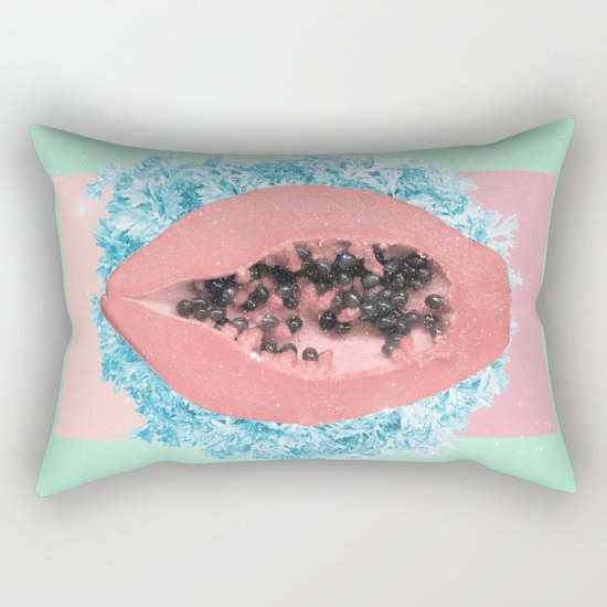 Papaya Rocks Rectangular Pillow