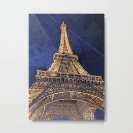 Tour Eiffel Metal Print | Eiffeltower, Oilpainting, Travel, Painting, Paris, France, Digitalpainting, Oil 