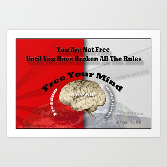 Free Your Mind Poster Art Print